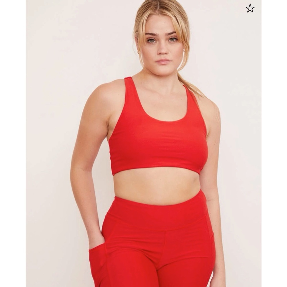 Red Sports Bra